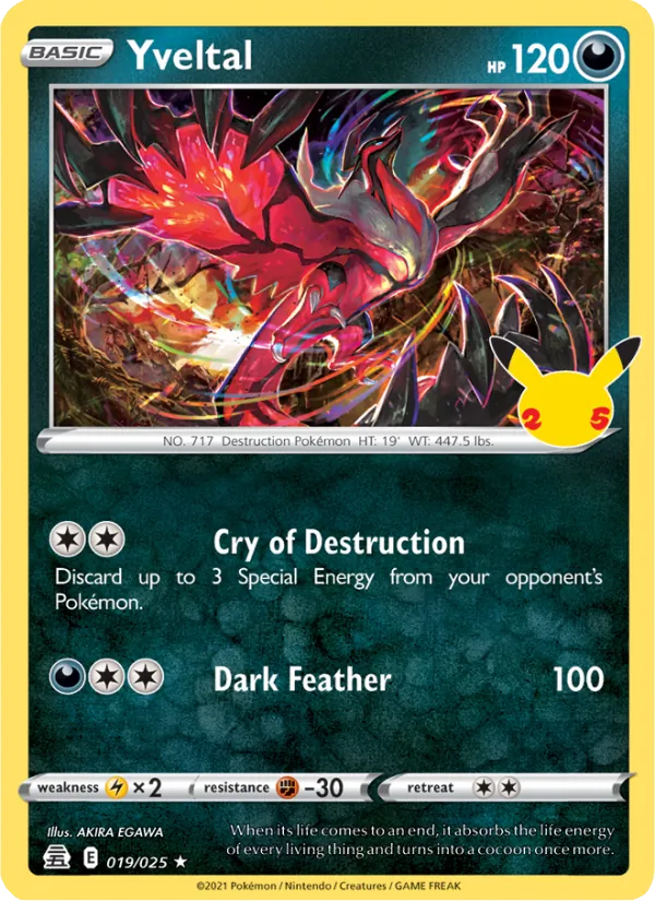 Yveltal — Celebrations #19 (Pokémon TCG card)