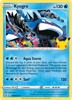 Kyogre (Celebrations #3)