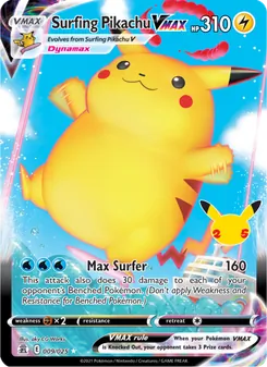Surfing Pikachu VMAX (Celebrations #9)