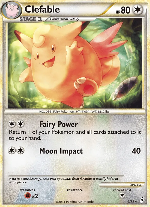 Clefable — Call of Legends #1 (Pokémon TCG card)