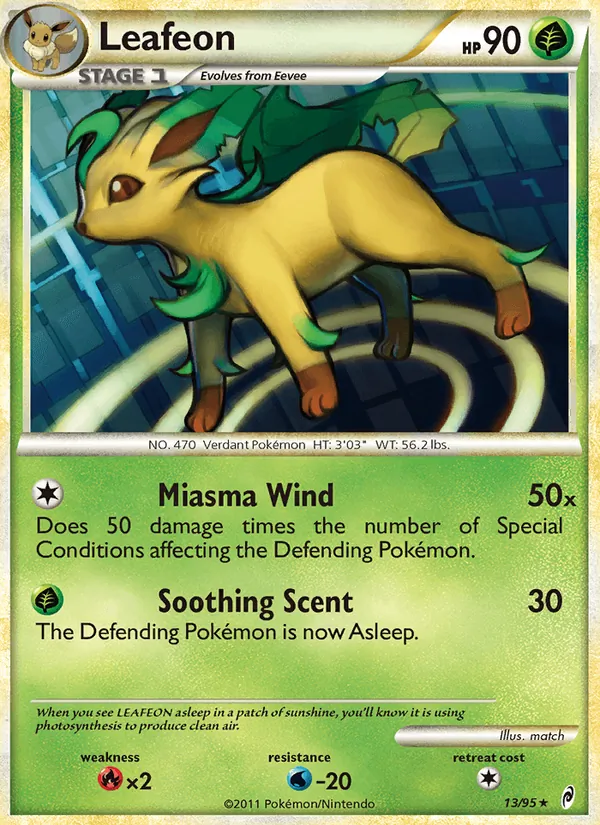 Leafeon — Call of Legends #13 (Pokémon TCG card)