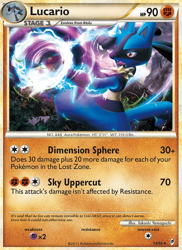 Lucario — Call of Legends #14 (Pokémon TCG card)