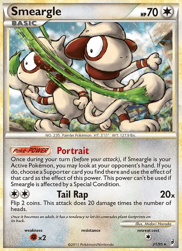 Smeargle — Call of Legends #21 (Pokémon TCG card)
