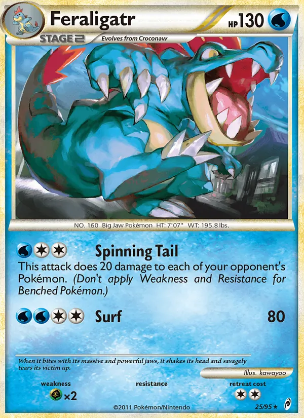 Feraligatr — Call of Legends #25 (Pokémon TCG card)