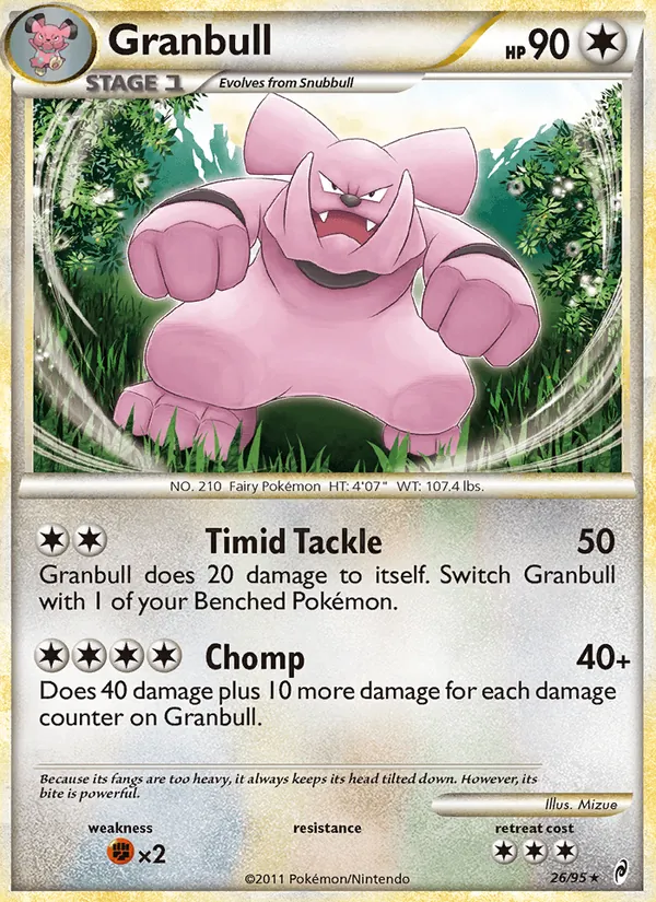 Granbull — Call of Legends #26 (Pokémon TCG card)
