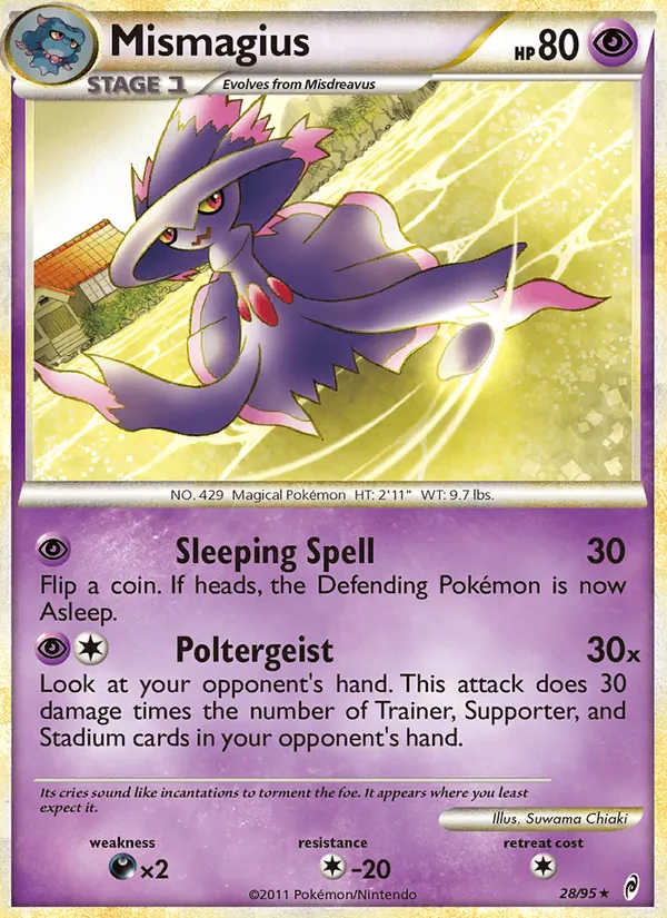 Mismagius — Call of Legends #28 (Pokémon TCG card)