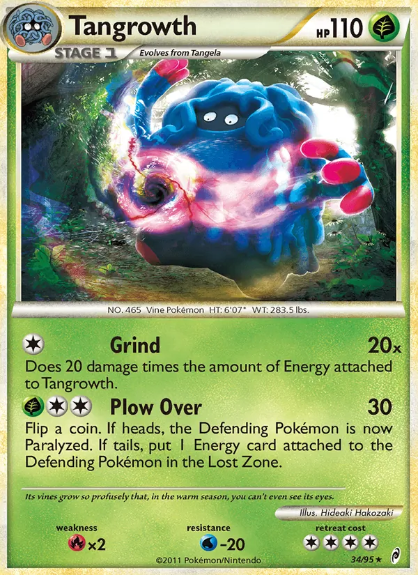 Tangrowth — Call of Legends #34 (Pokémon TCG card)