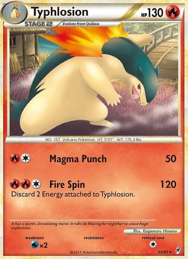Typhlosion — Call of Legends #35 (Pokémon TCG card)