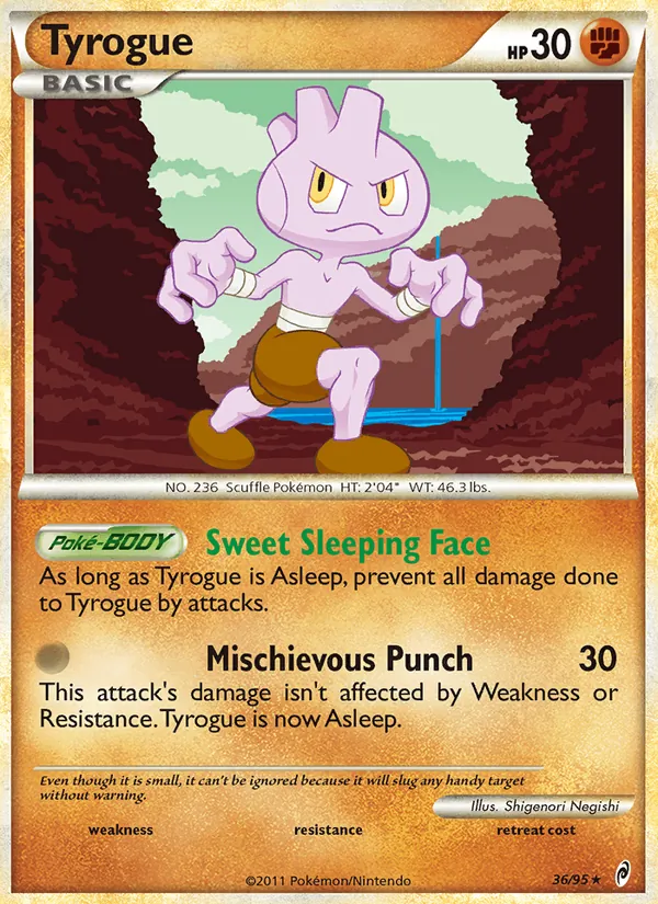 Tyrogue — Call of Legends #36 (Pokémon TCG card)