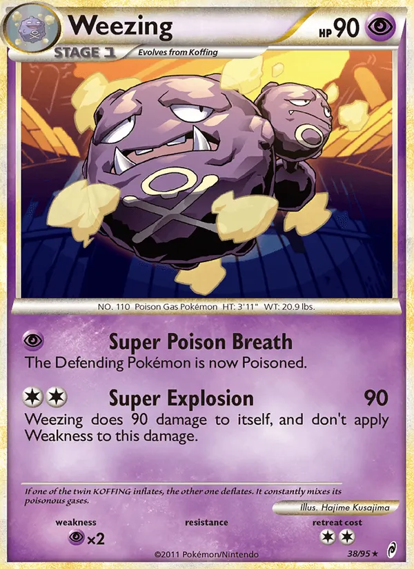 Weezing — Call of Legends #38 (Pokémon TCG card)