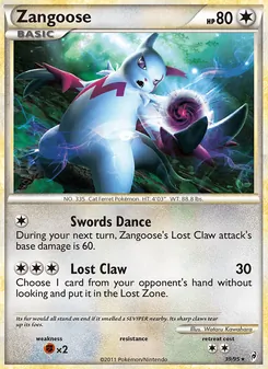 Zangoose (Call of Legends #39)