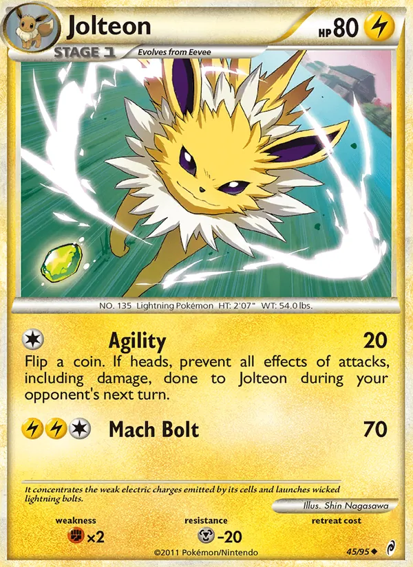 Jolteon — Call of Legends #45 (Pokémon TCG card)