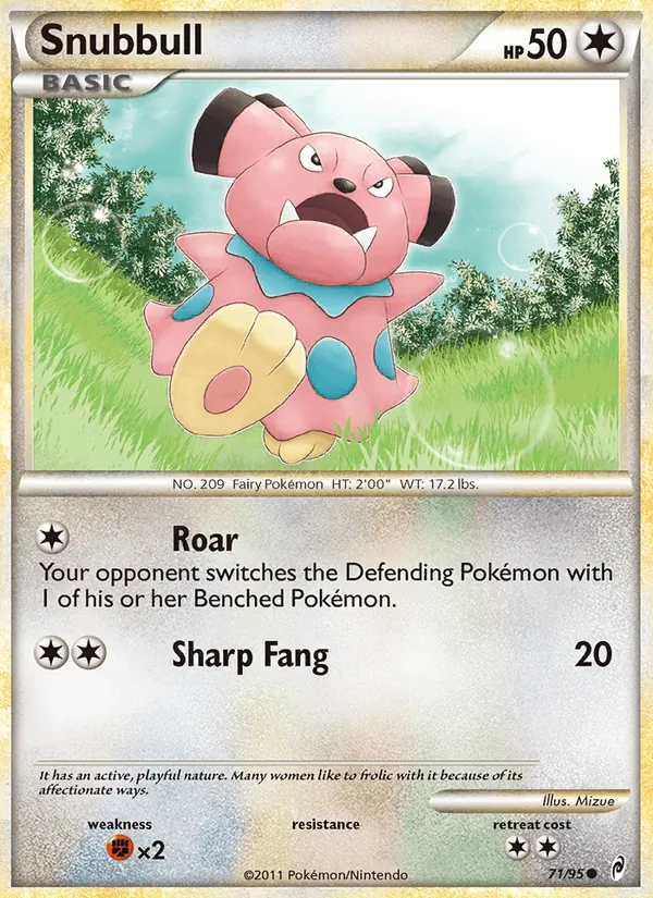 Snubbull — Call of Legends #71 (Pokémon TCG card)