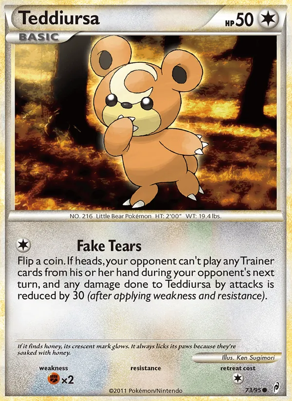 Teddiursa — Call of Legends #73 (Pokémon TCG card)
