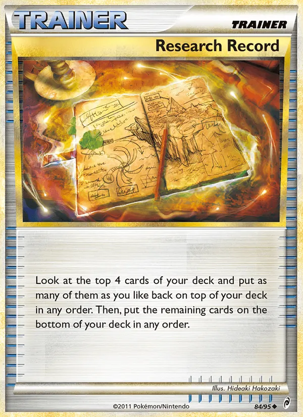 Research Record — Call of Legends #84 (Pokémon TCG card)