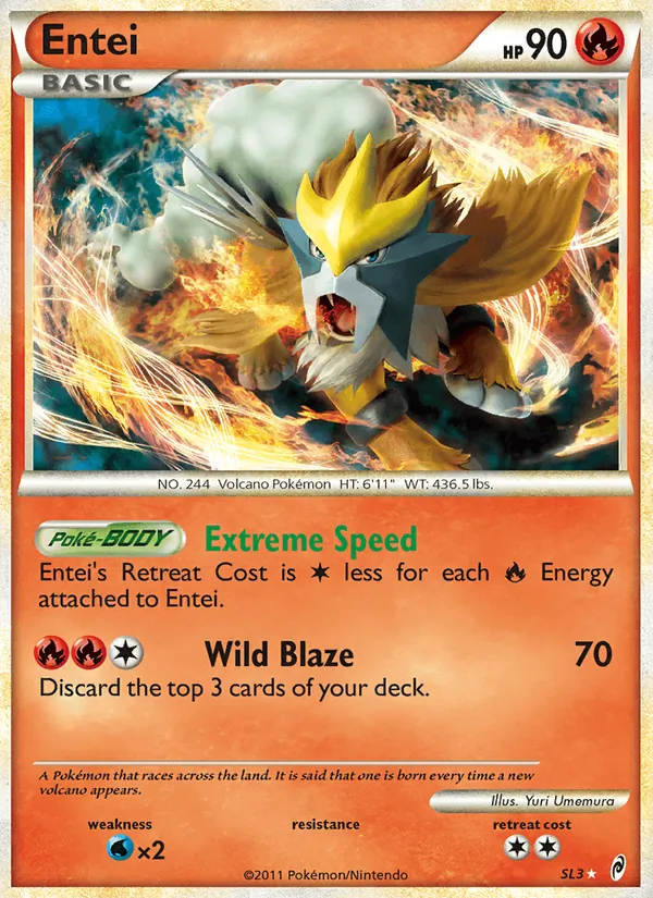 Entei — Call of Legends #SL3 (Pokémon TCG card)