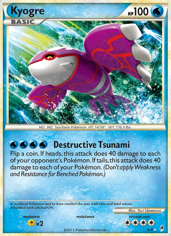 Kyogre — Call of Legends #SL6 (Pokémon TCG card)
