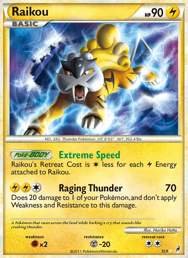 Raikou — Call of Legends #SL9 (Pokémon TCG card)