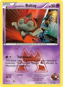 Team Magma's Baltoy (Double Crisis #10)