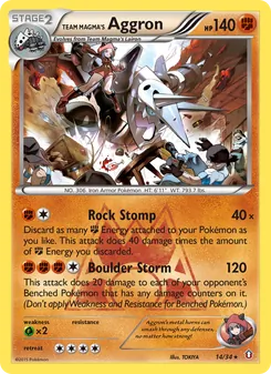 Team Magma's Aggron (Double Crisis #14)