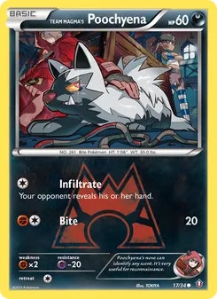 Team Magma's Poochyena (Double Crisis #17)