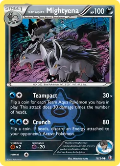 Team Aqua's Mightyena (Double Crisis #18)