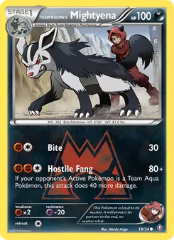 Team Magma's Mightyena (Double Crisis #19)