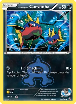 Team Aqua's Carvanha (Double Crisis #20)