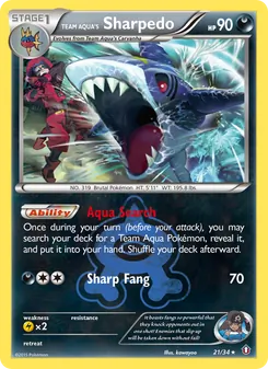 Team Aqua's Sharpedo (Double Crisis #21)