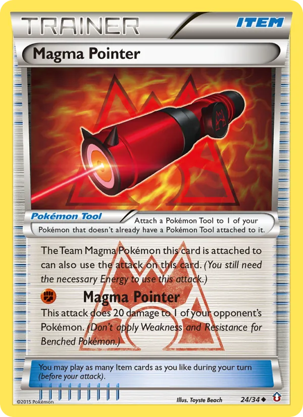 Magma Pointer — Double Crisis #24 (Pokémon TCG card)