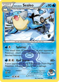 Team Aqua's Sealeo (Double Crisis #4)