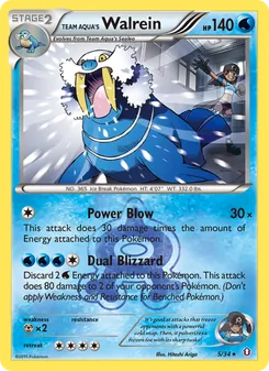 Team Aqua's Walrein (Double Crisis #5)