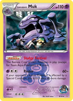 Team Aqua's Muk (Double Crisis #8)