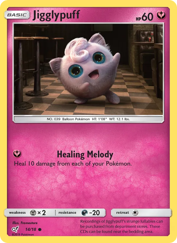 Jigglypuff — Detective Pikachu #14 (Pokémon TCG card)
