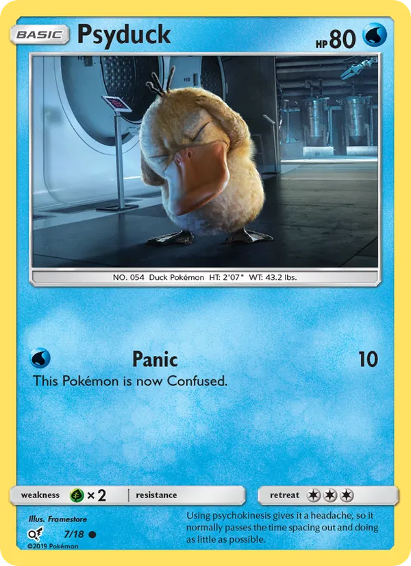 Psyduck — Detective Pikachu #7 (Pokémon TCG card)