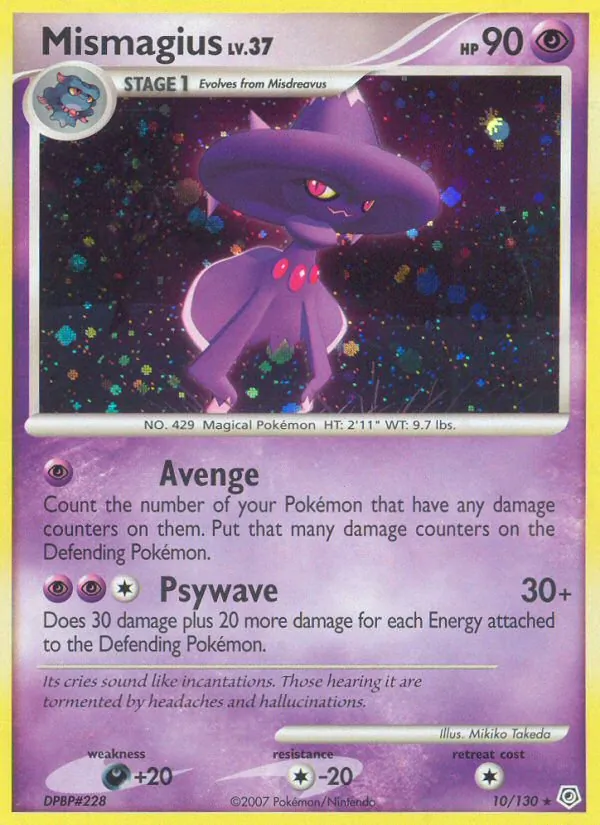 Mismagius — Diamond & Pearl #10 (Pokémon TCG card)
