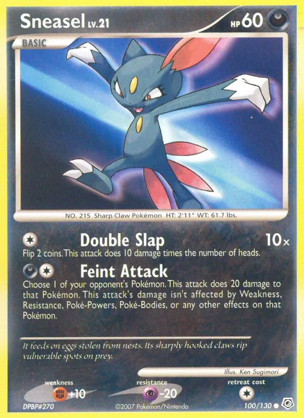Sneasel — Diamond & Pearl #100 (Pokémon TCG card)
