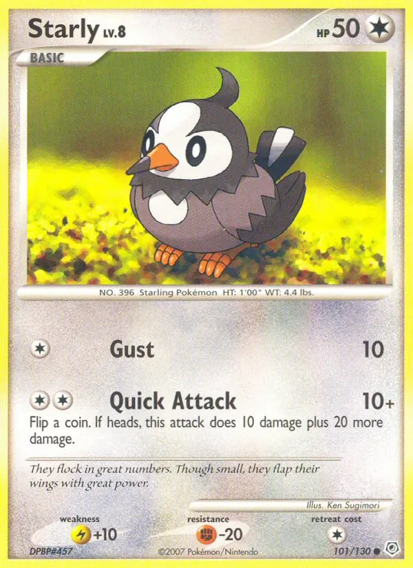 Starly — Diamond & Pearl #101 (Pokémon TCG card)