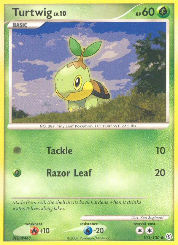 Turtwig — Diamond & Pearl #103 (Pokémon TCG card)