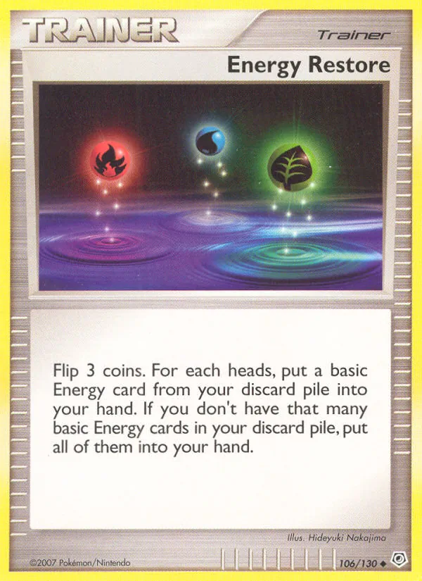 Energy Restore — Diamond & Pearl #106 (Pokémon TCG card)