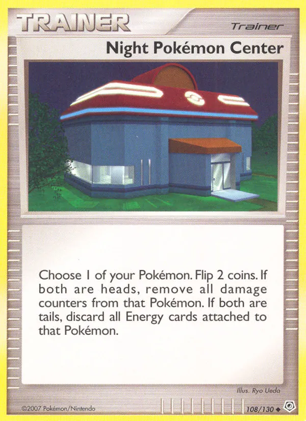Night Pokémon Center — Diamond & Pearl #108 (Pokémon TCG card)