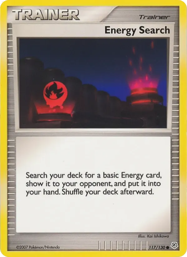 Energy Search — Diamond & Pearl #117 (Pokémon TCG card)
