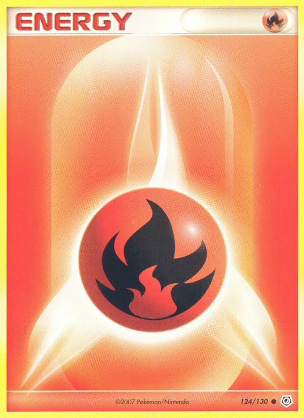 Fire Energy — Diamond & Pearl #124 (Pokémon TCG card)