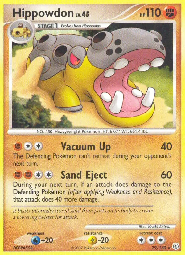 Hippowdon — Diamond & Pearl #29 (Pokémon TCG card)