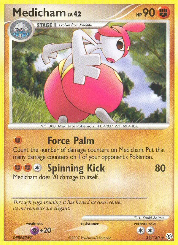 Medicham — Diamond & Pearl #32 (Pokémon TCG card)
