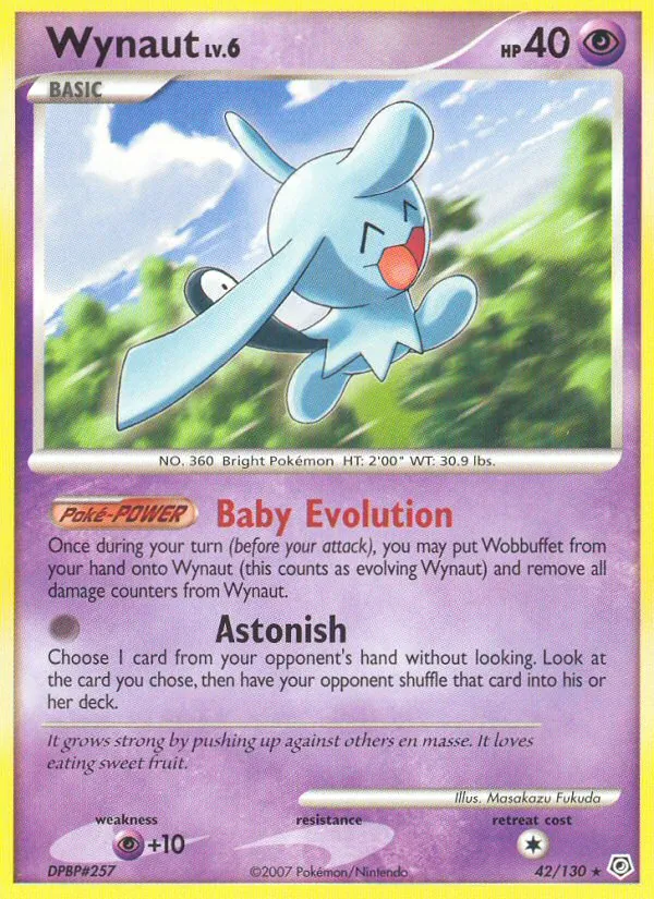 Wynaut — Diamond & Pearl #42 (Pokémon TCG card)