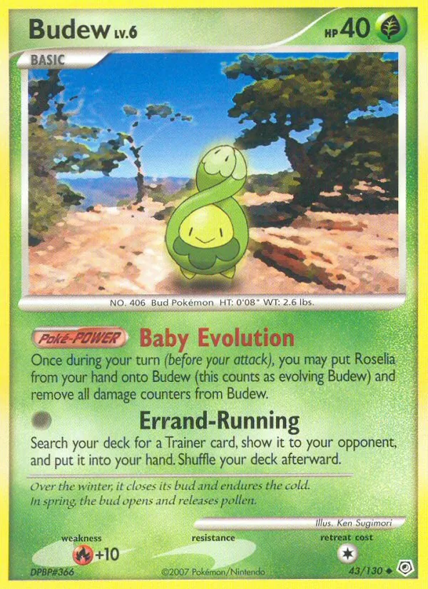 Budew — Diamond & Pearl #43 (Pokémon TCG card)