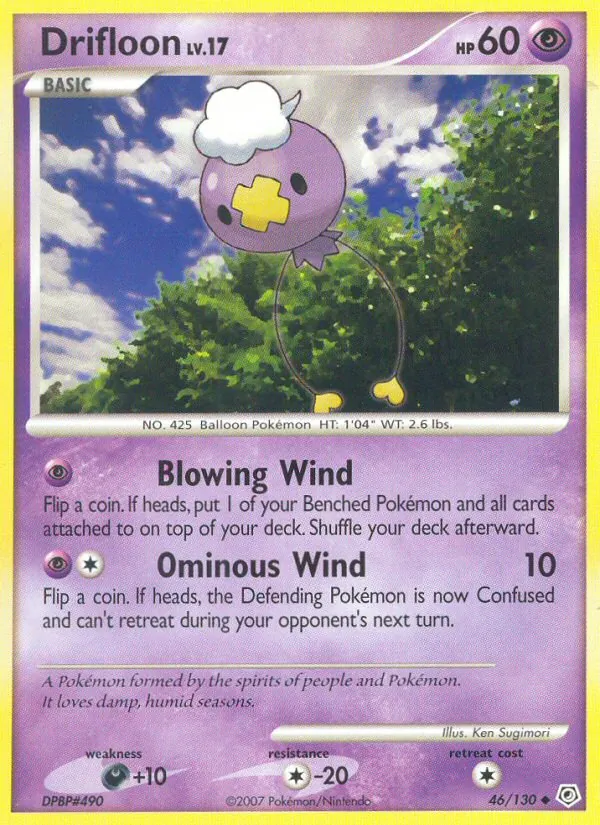 Drifloon — Diamond & Pearl #46 (Pokémon TCG card)
