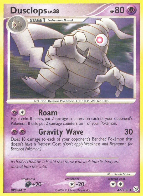 Dusclops — Diamond & Pearl #47 (Pokémon TCG card)