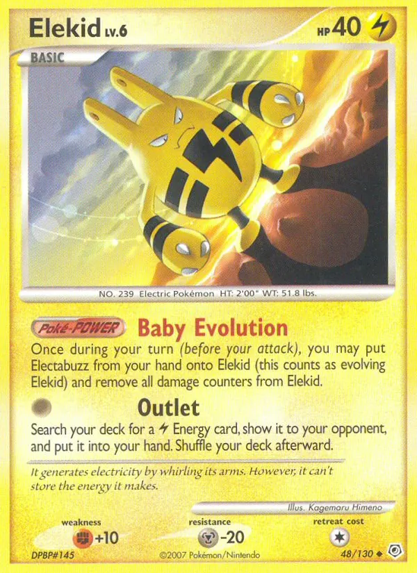 Elekid — Diamond & Pearl #48 (Pokémon TCG card)